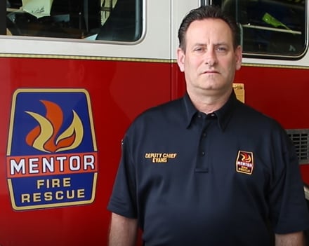 Mentor Fire Department Deputy Chief Robert Evans